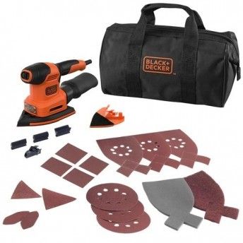 KIT Multilixadora 200W 4 em 1 com 21 acessrios e saco de transporte ref BEW200LSA BLACK DECKER