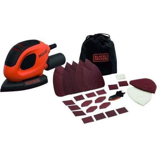Lixadora Mouse 55W com 15 acessrios y bolsa ref BEW230BC BLACK DECKER