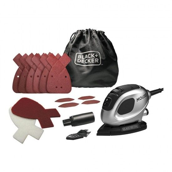 Lixadora mouse 55w silver edition ref BEW230SBC-QS BLACK+DECKER