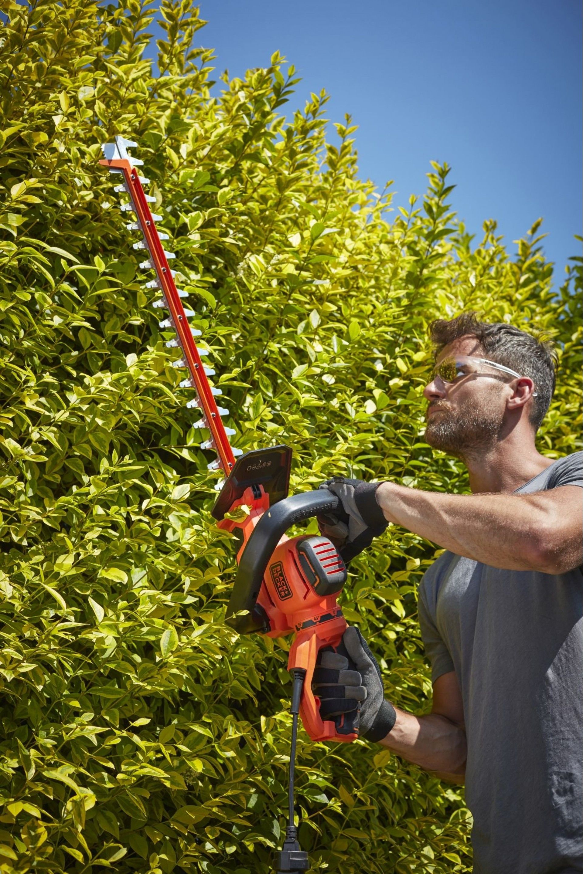 Corta-sebes 650W 60cm com cabeça rotativa + serra 5cm refª BEHTS551 BLACK DECKER