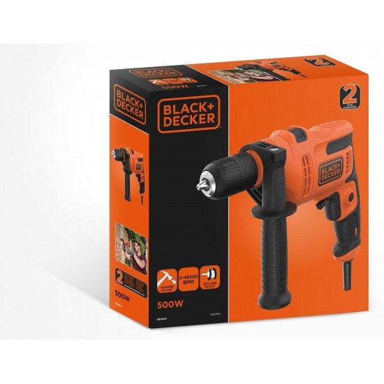 Berbequim com Percussão 500W refª BEH200 BLACK DECKER Berbequim com Percussão 500W refª BEH200 BLACK DECKER