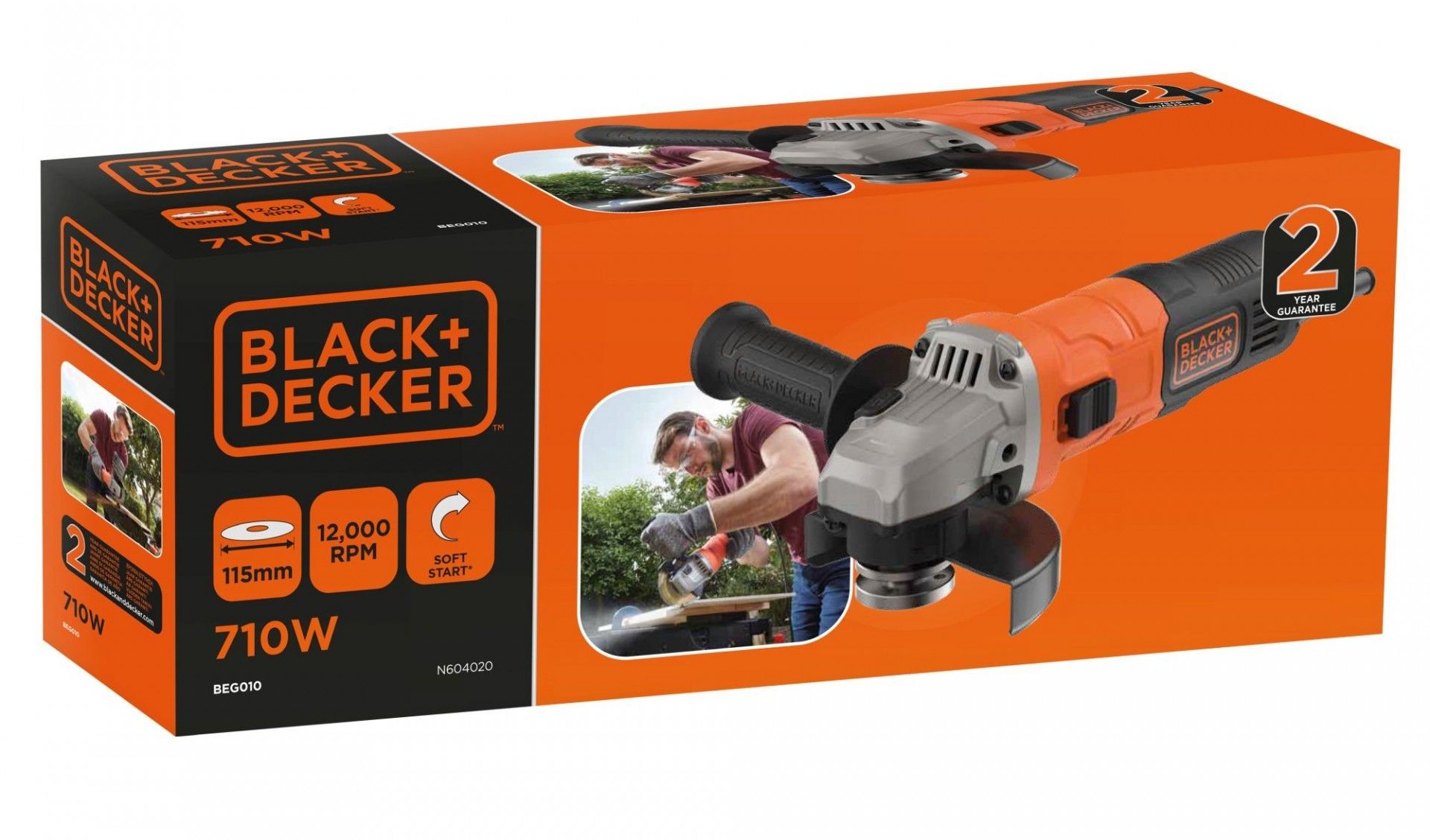 Rebarbadora 710W 115mm refª BEG010 BLACK DECKER