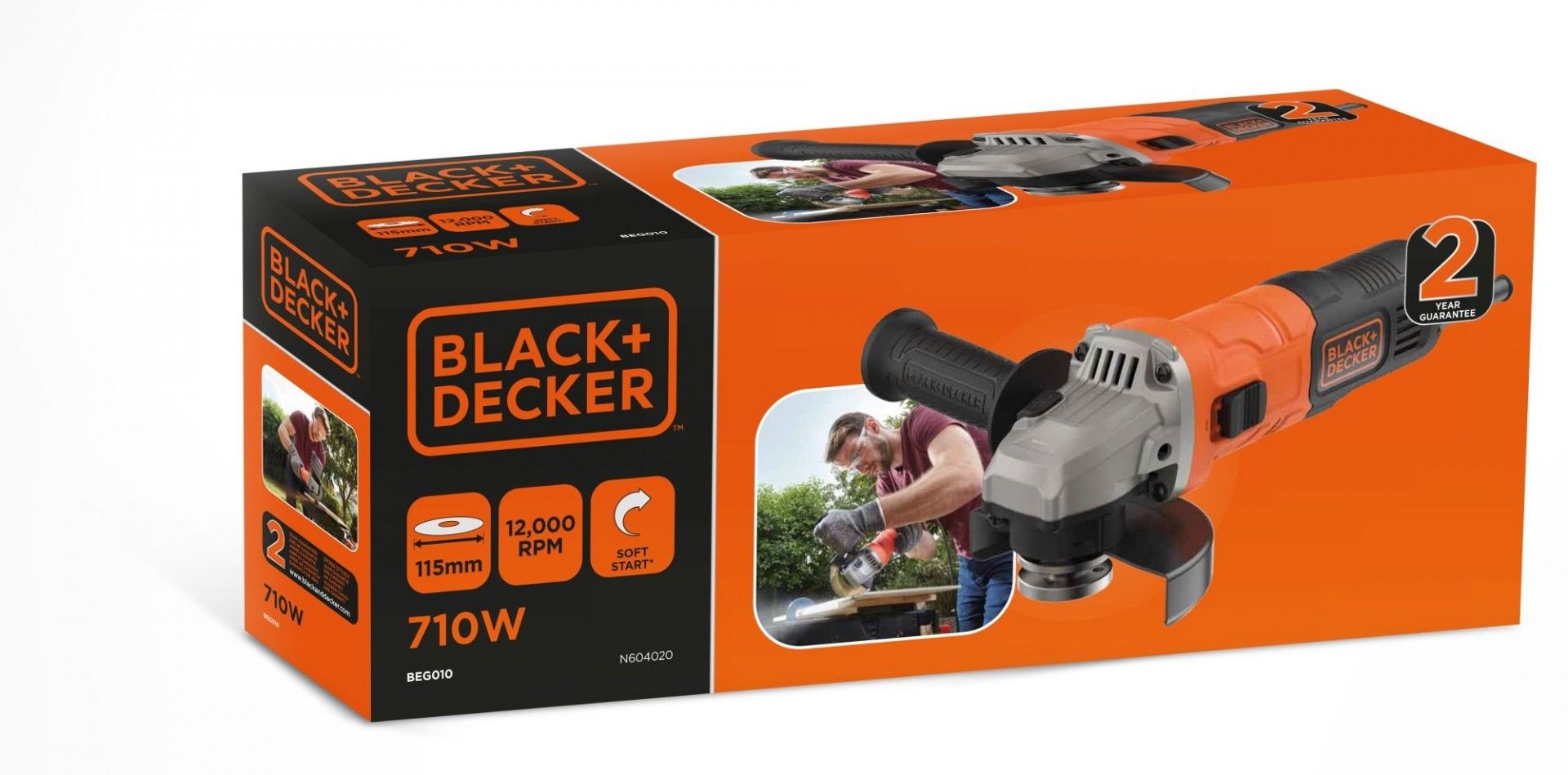 Rebarbadora 710W 115mm refª BEG010 BLACK DECKER