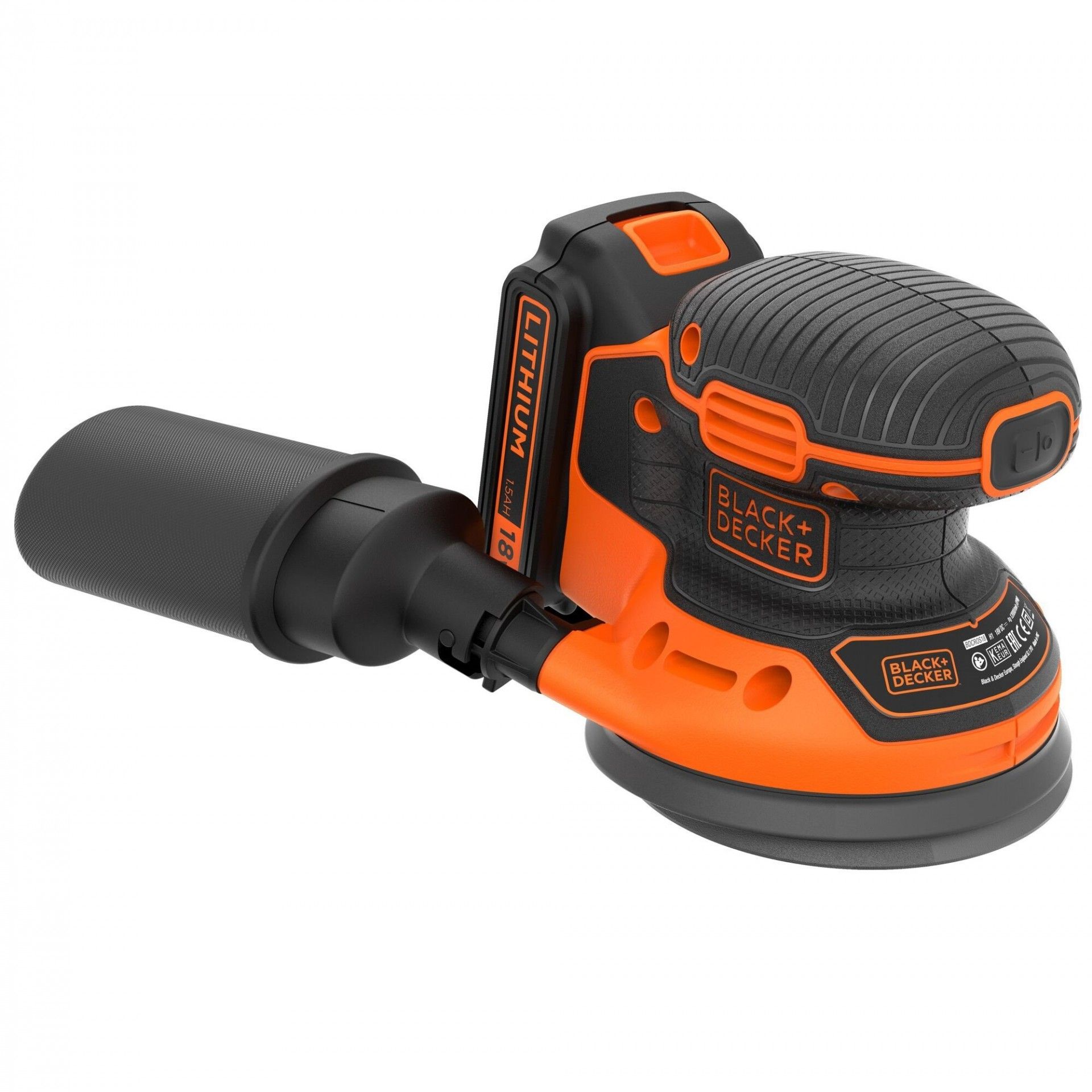Lixadora Rotorbital 18V 1.5Ah Lítio refª BDCROS18 BLACK DECKER