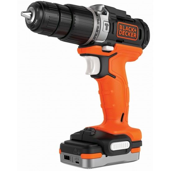 Aparafusadora com Percusso 12V 1,5Ah Litio ref BDCHD12S1 BLACK DECKER