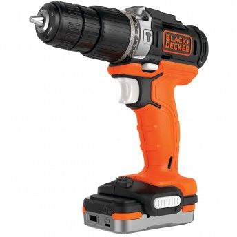 Aparafusadora com Percusso 12V 1,5Ah Litio ref BDCHD12S1 BLACK DECKER