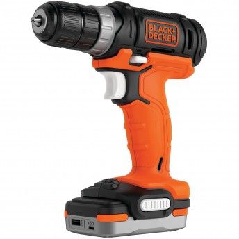 Aparafusadora 12V com uma batera 1,5Ah USB ref BDCDD12S1 BLACK DECKER
