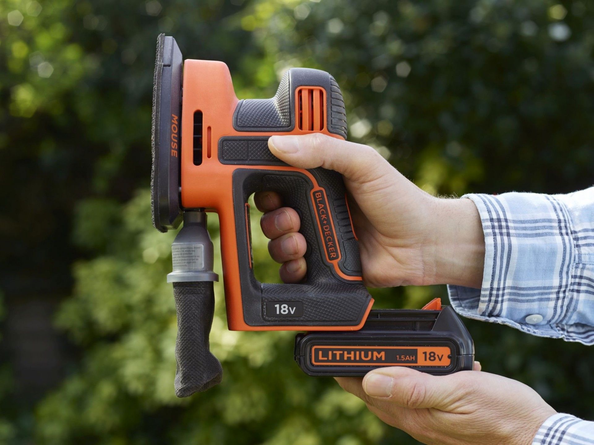 Lixadora de detalhes Mouse® 18V (1.5Ah) refª BDCDS18 BLACK DECKER