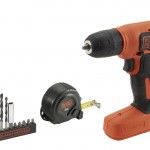 Aparafusadora 7,2V 1,5Ah Litio c/10 acessrios ref BDCD8GPA BLACK DECKER