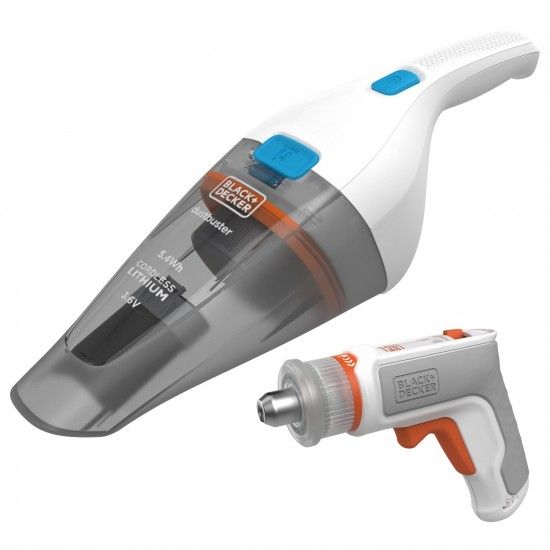 Aspirador de mo 3.6V + Aparafusadora de montagem de mveis 3.6V ref BCKNVCRTA01-QW BLACK DECKER