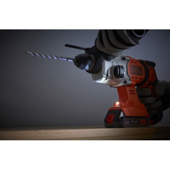 Martelo SDS-Plus 18V com 2 baterias 2,5Ah e mala ref BCD900E2K BLACK DECKER