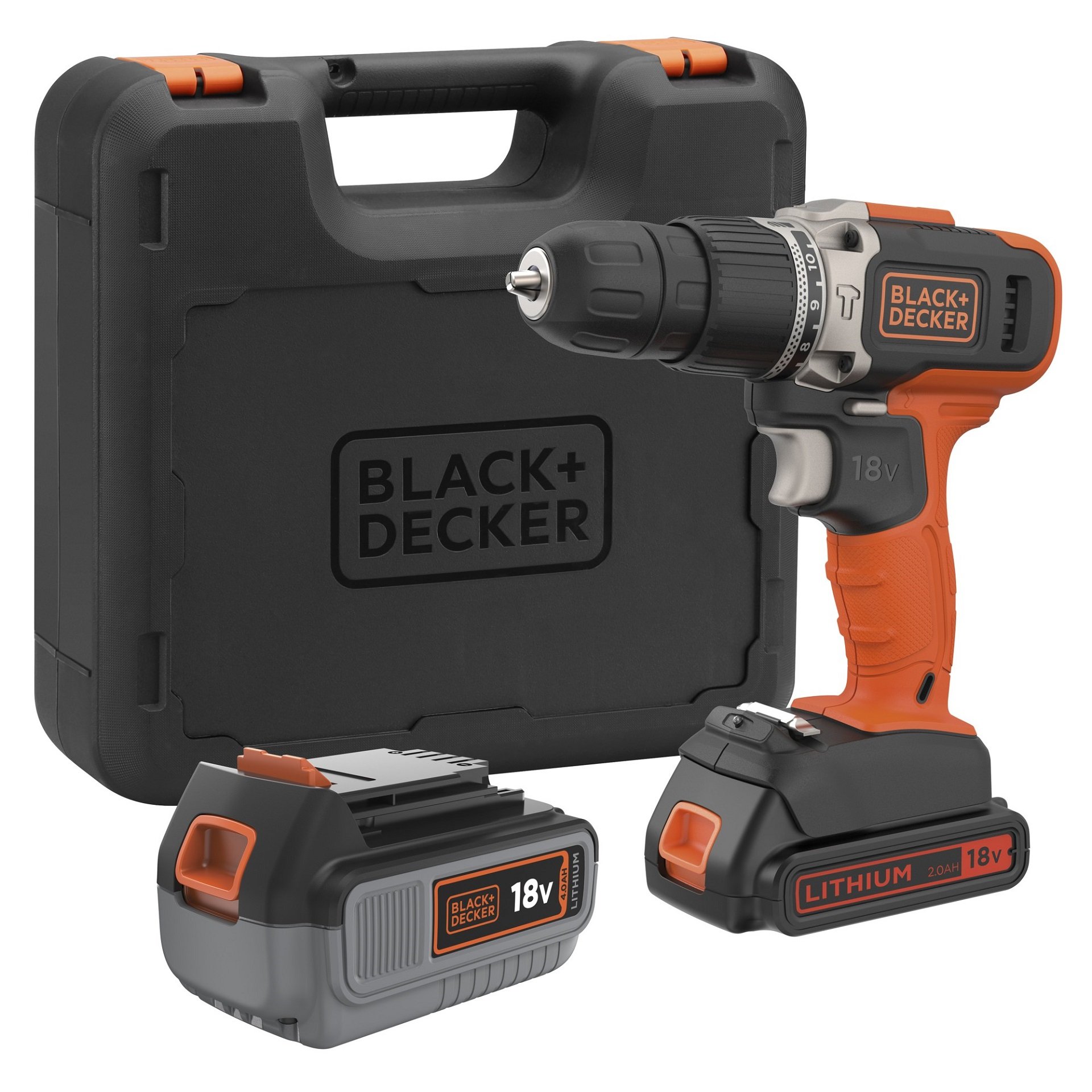 Aparafusadora c/percussão 1x4,0Ah + 1x2,0Ah refª BCD003MEM2K BLACK DECKER
