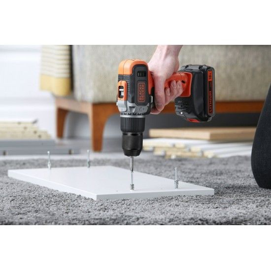 Aparafusadora c/percuss�o 1x4,0Ah + 1x2,0Ah ref� BCD003MEM2K BLACK DECKER