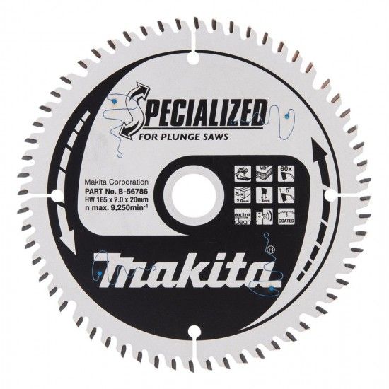 Disco TCT MDF 165x20mm 60D ref B-56786 Makita