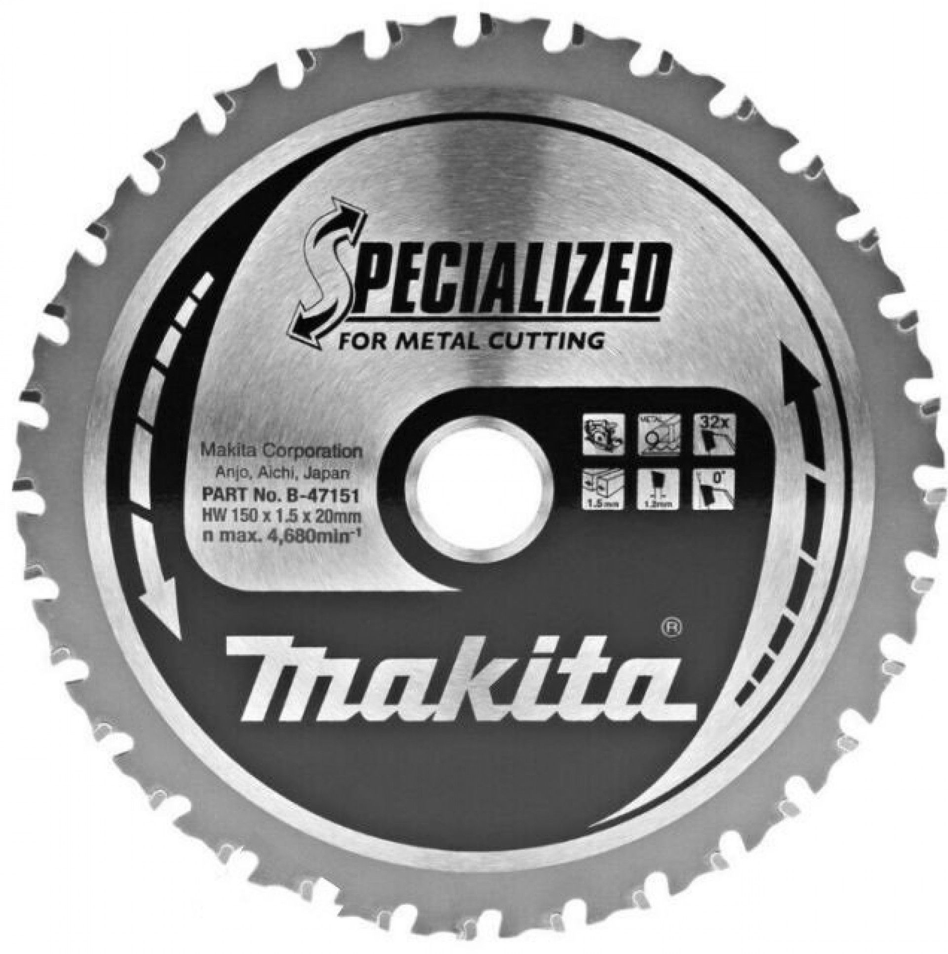 DISCO METAL HM 150x20x32T B-47151 MAKITA