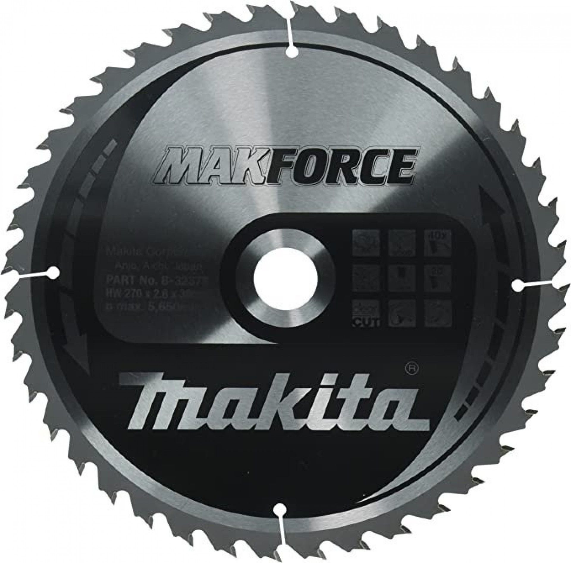 Disco HM 270x30mm 40D Standard refª B-32378 MAKITA