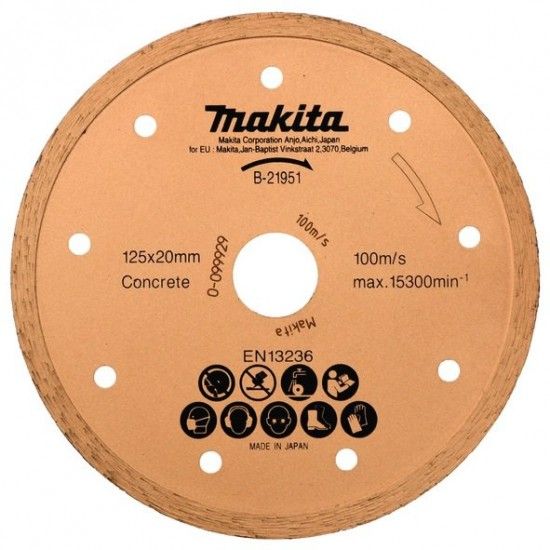 Disco diamantado 125x20mm refª B-21098 MAKITA Disco diamantado 125x20mm refª B-21098 MAKITA