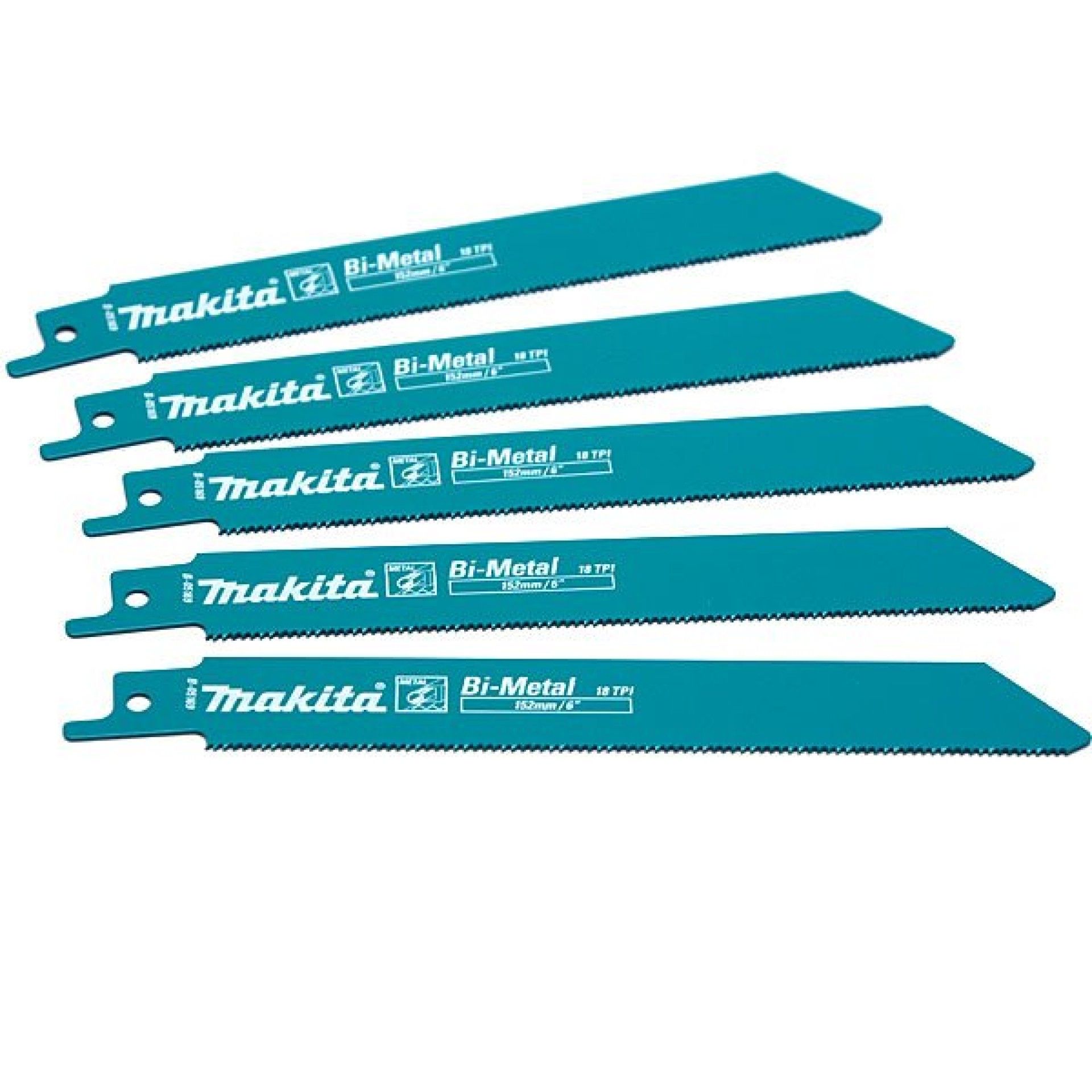 LAMINAS SERRA SABRE BIM 228 TPI-18 5PÇ B-16782 MAKITA
