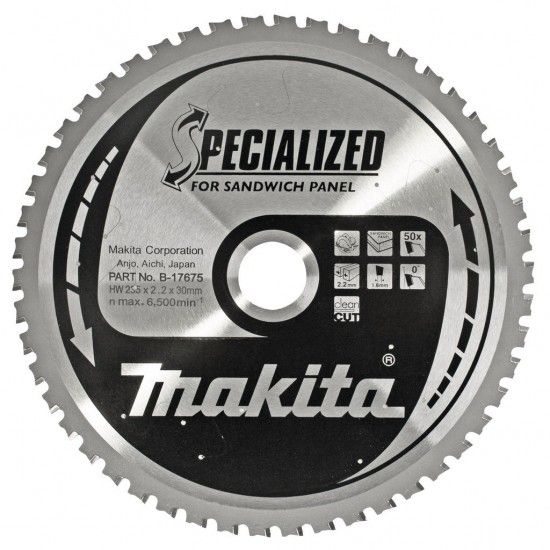 DISCO P/PAINEIS SANDWICH HM235-50D 235mm 50D B-17675 MAKITA DISCO P/PAINEIS SANDWICH HM235-50D 235mm 50D B-17675 MAKITA