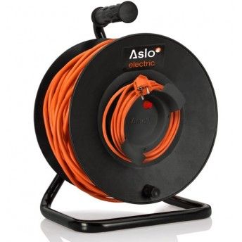 Extenso c/enrolador de jardim 3x1.5mm 25m ref ASEJ25 Aslo