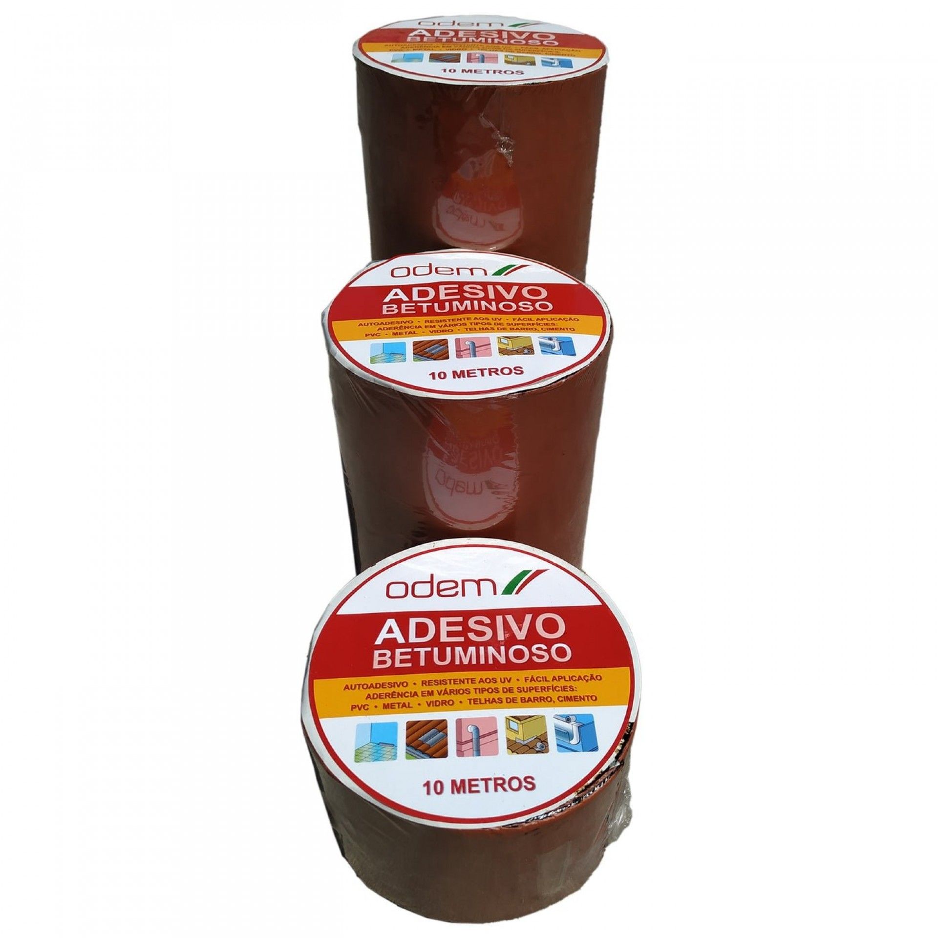 ADESIVO BETUMINOSO TERRA COTA 100MM ROLO 10MT