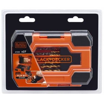 Jogo de 27 peas para furar e aparafusar ref A7235-XJ BLACK DECKER