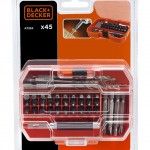 Jogo de 45 pe�as para furar e aparafusar. ref� A7234 BLACK DECKER