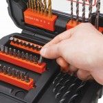 Conjunto de perfuração e parafusagem de 50 peças Easy Grip refª A7232 BLACK DECKER Conjunto de perfuração e parafusagem de 50 peças Easy Grip refª A7232 BLACK DECKER