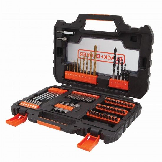 Conjunto de perfuração e condução de 76 peças Easy Grip refª A7231 BLACK DECKER Conjunto de perfuração e condução de 76 peças Easy Grip refª A7231 BLACK DECKER
