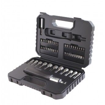 Jogo de 53 peas para aparafusar. Inclui chave de roquete ref A7218 BLACK DECKER