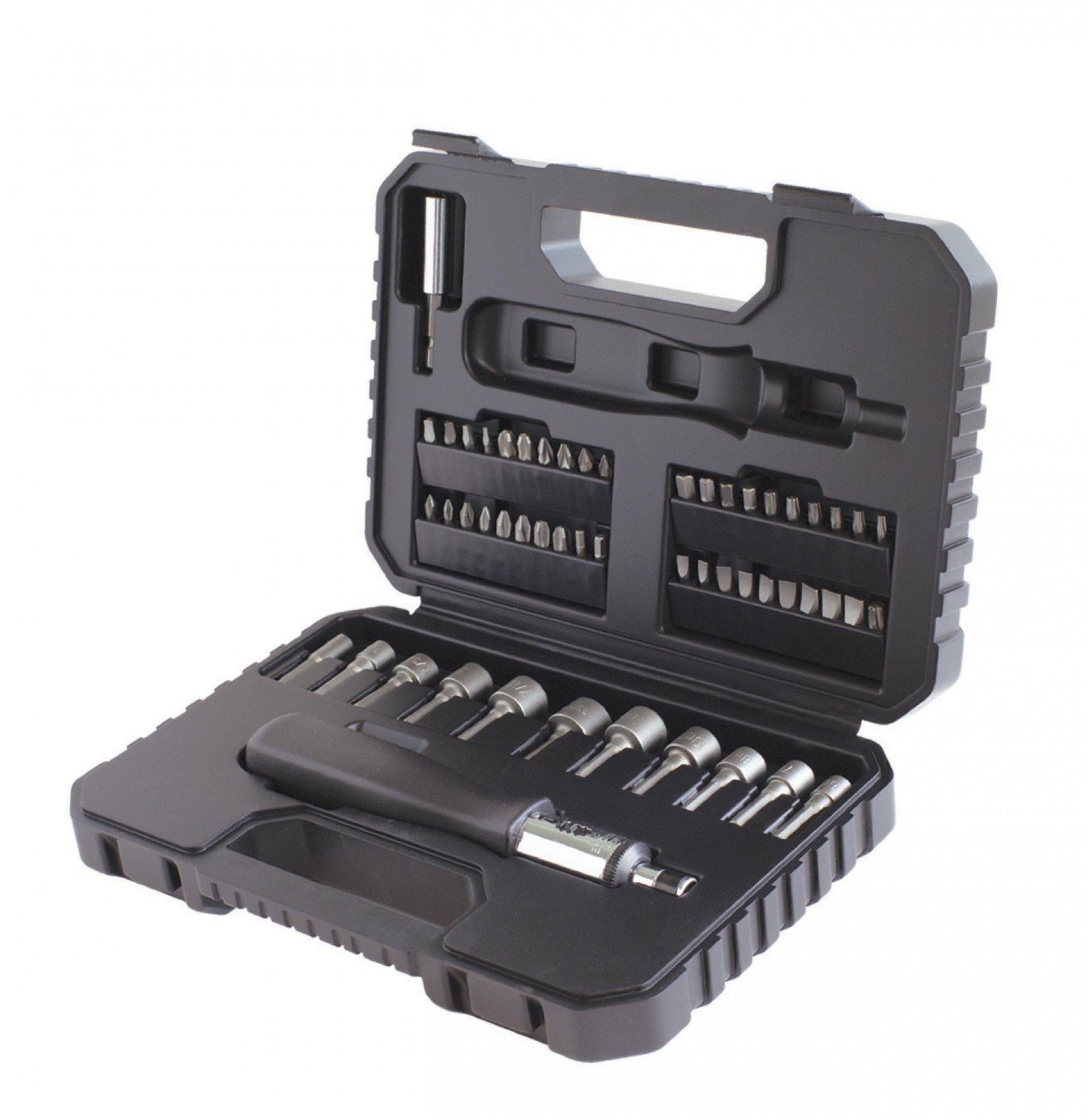 Jogo de 53 peças para aparafusar. Inclui chave de roquete refª A7218 BLACK DECKER