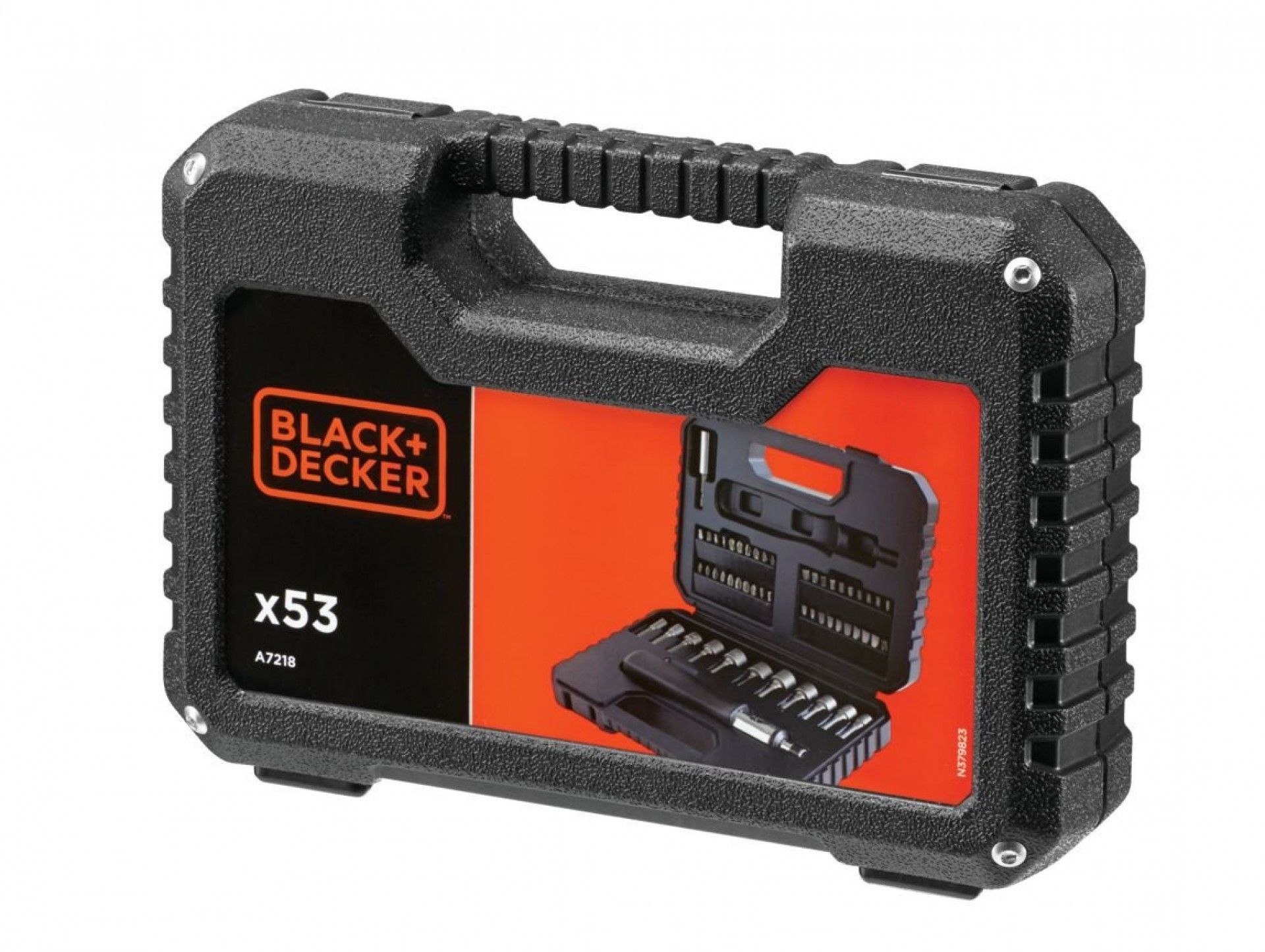 Jogo de 53 peças para aparafusar. Inclui chave de roquete refª A7218 BLACK DECKER