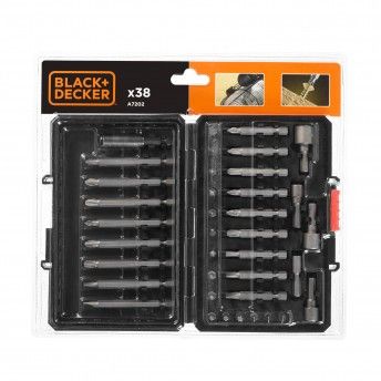 Jogo de 38 peas para aparafusar ref A7202 BLACK DECKER