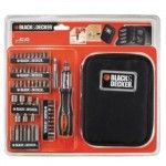 Jogo de 56 peças para aparafusar. Inclui chave de roquete refª A7104 BLACK DECKER Jogo de 56 peças para aparafusar. Inclui chave de roquete refª A7104 BLACK DECKER
