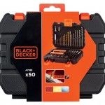 Jogo de 50 peças para aparafusar e furar com brocas "Titanium" refª A7188 BLACK DECKER Jogo de 50 peças para aparafusar e furar com brocas "Titanium" refª A7188 BLACK DECKER