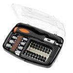 Jogo de 40 peas para aparafusar. Inclui chave de roquete ref A7062 BLACK DECKER