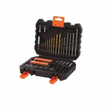 Jogo de 50 peas para aparafusar e furar com brocas "Titanium" ref A7188 BLACK DECKER