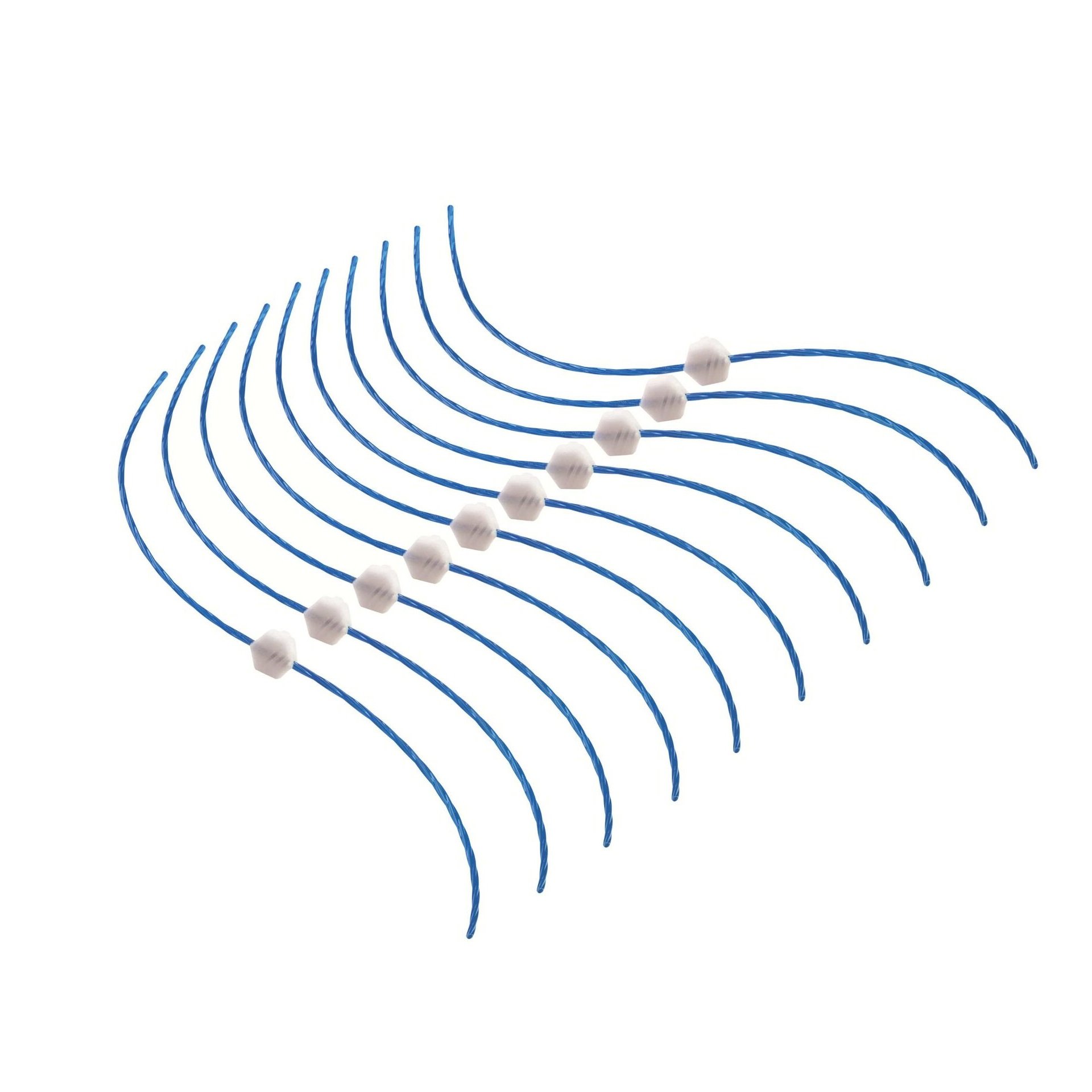 Embalagem de 10 fios 30cm HDL de 2,4mm trençados e muito resistentes refª A6489 BLACK DECKER