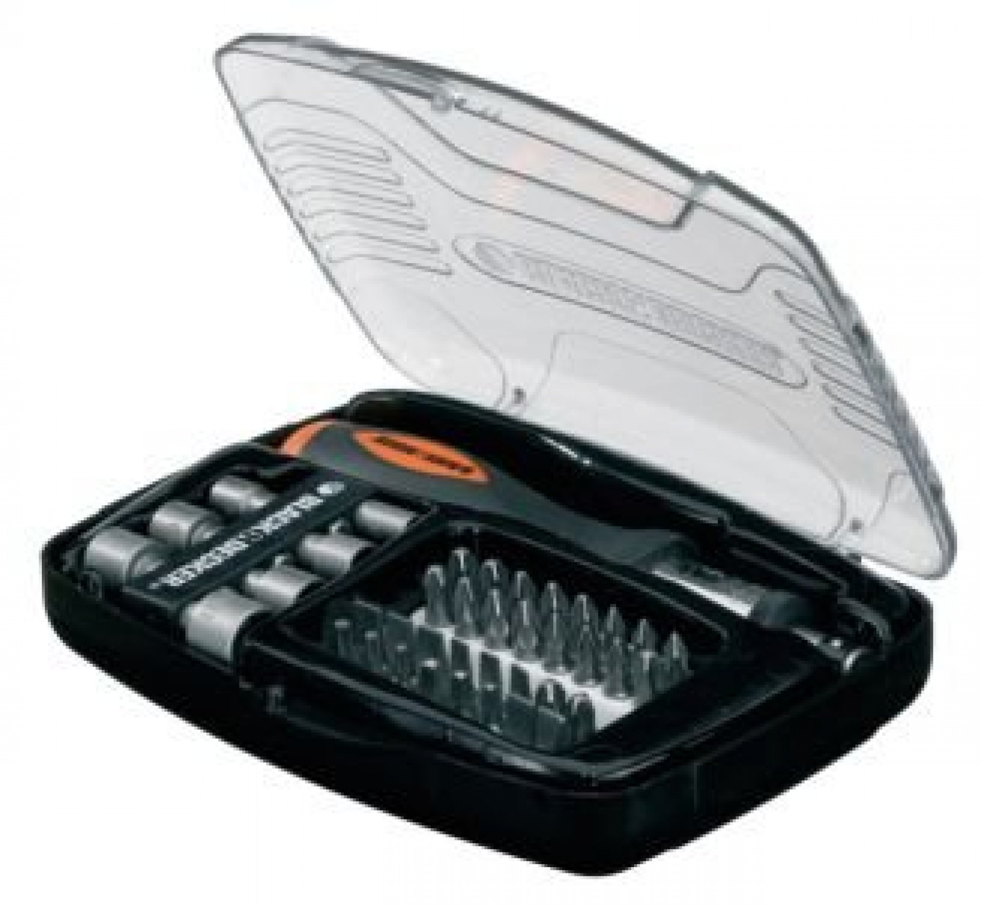 Jogo de 40 peças para aparafusar. Inclui chave de roquete refª A7062 BLACK DECKER