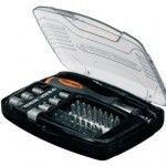 Jogo de 40 peas para aparafusar. Inclui chave de roquete ref A7062 BLACK DECKER