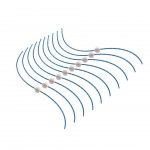 Embalagem de 10 fios 30cm HDL de 2,4mm trenados e muito resistentes ref A6489 BLACK DECKER