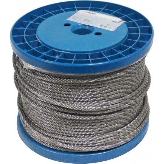 Cabo de Aço Inox, Revestido PVC, 4mmx250m refª 98739 MADER Cabo de Aço Inox, Revestido PVC, 4mmx250m refª 98739 MADER