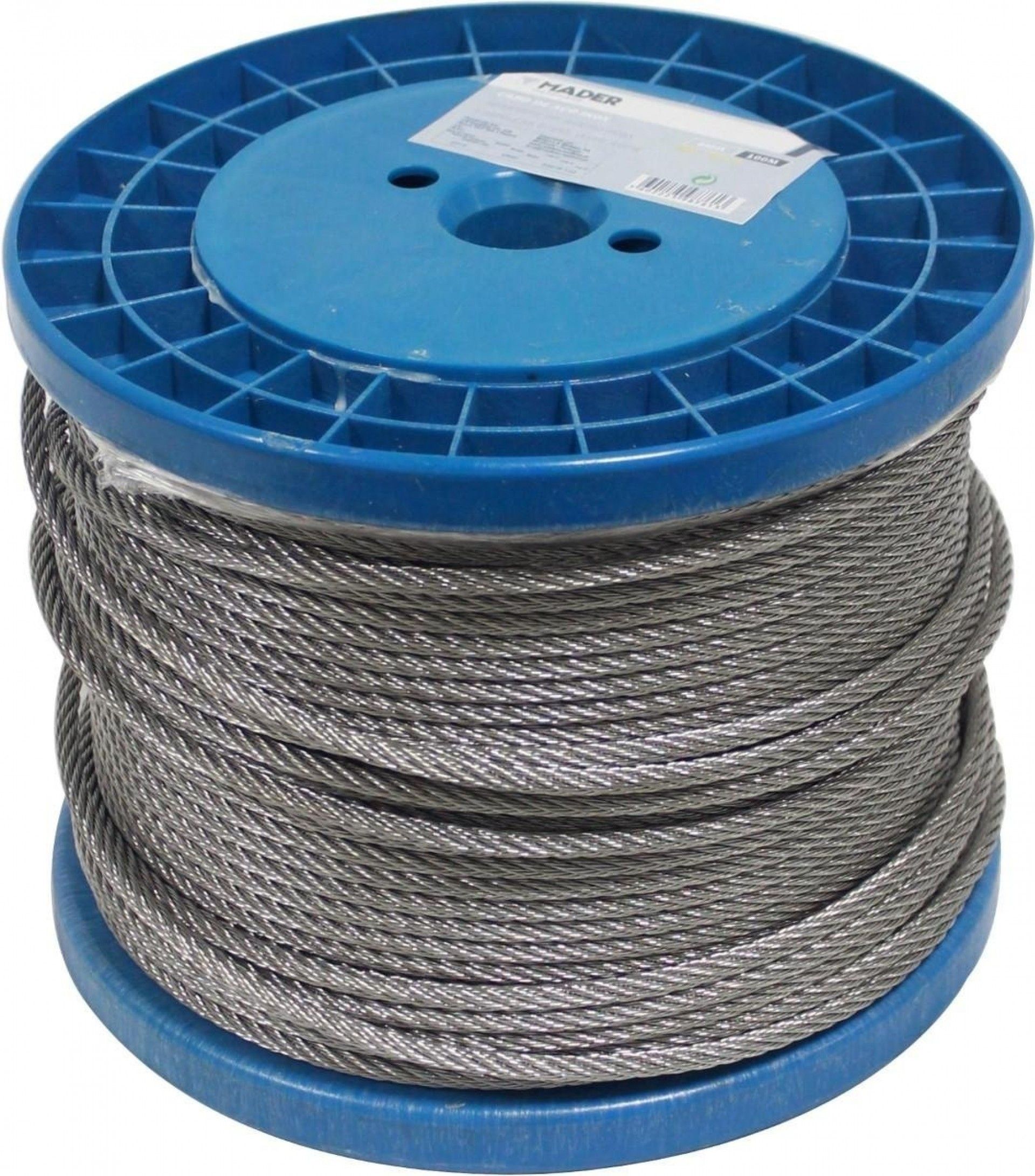 Cabo de Aço Inox, Revestido PVC, 4mmx250m refª 98739 MADER