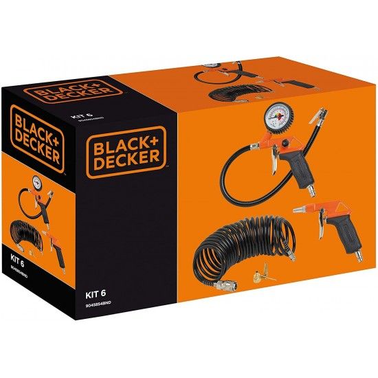 Kit acessórios ar comprimido 6pç refª 9045854BND BLACK DECKER Kit acessórios ar comprimido 6pç refª 9045854BND BLACK DECKER