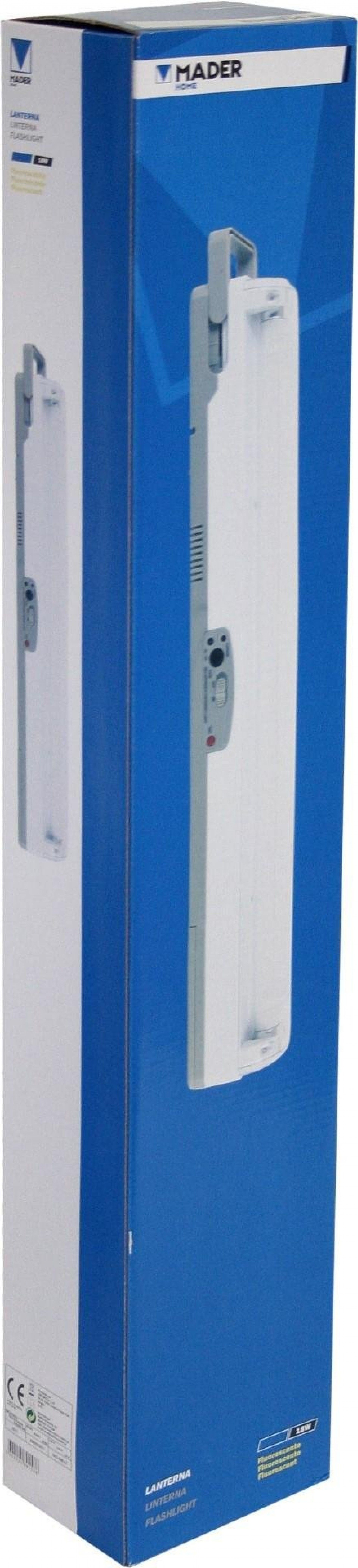 Lanterna Fluorescente, Recarregável, 18W | Home Tools refª 89153 MADER