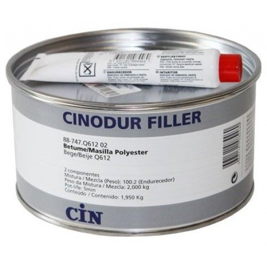 Betume poliester CINODUR Filler beije 1Kg ref 88-747 Cin