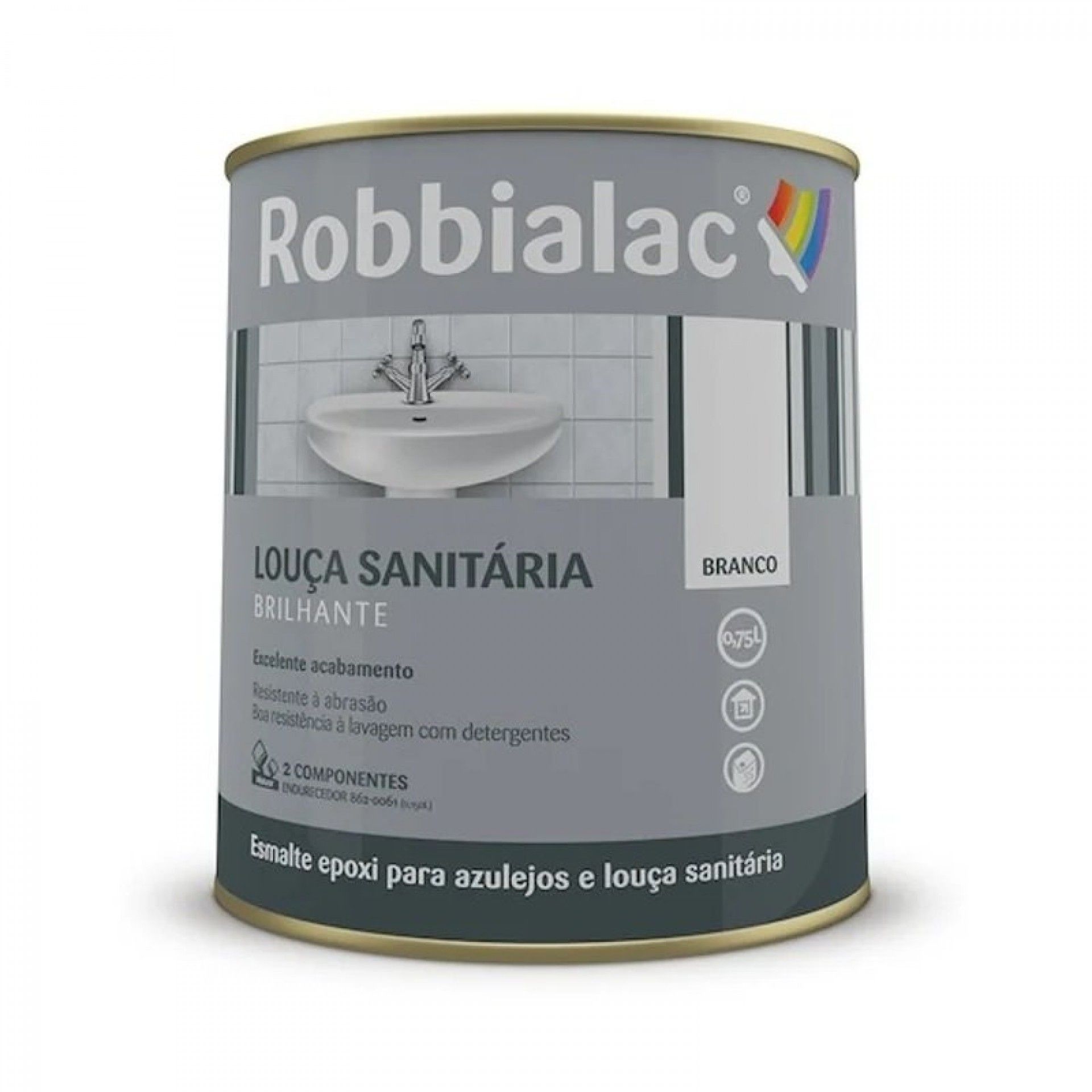 Esmalte epoxi louça sanitária 0.75L refª 830-6110 ROBBIALAC