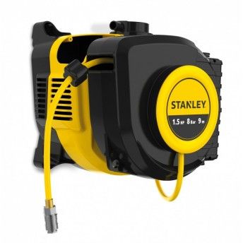Compressor de parede 1.5Hp 8Bar c/mangueira retrtil 9m ref 8215400STN725 STANLEY