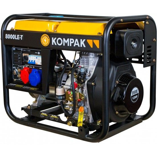 Gerador diesel 8KW 12Hp ref 8000LE-T Kompak
