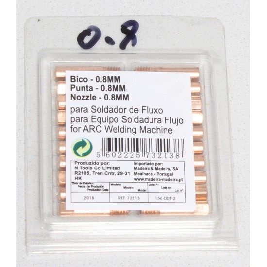 Bico para Soldador, 0.8mm, 130A ref 73213 MADER